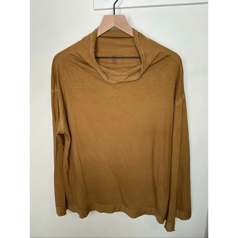 Free People We The Free Supernova Long Sleeve Tee| Mustard in Medium